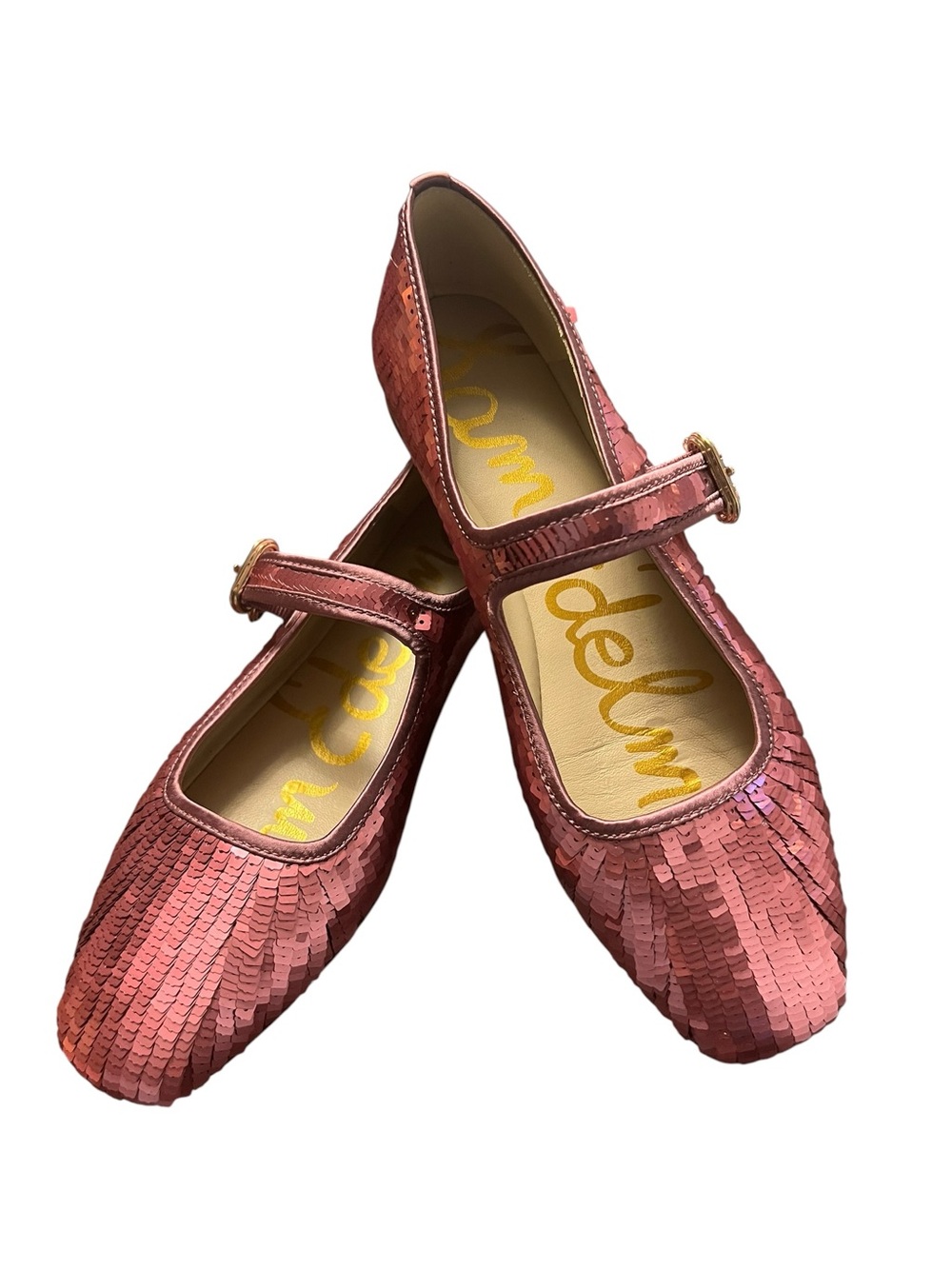 Sam Edelman Pink Michaela Glamour Mary Jane Ballet Flat Size 7